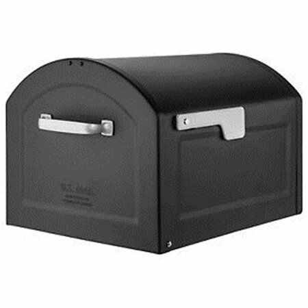 ARCHITECTURAL MAILBOXES Centennial Post-Mount Mailbox, Black - Extra Large AR570738